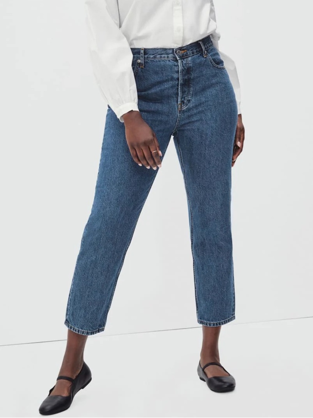 Everlane the curvy 90s cheeky straight jean 28 regular organic cotton hourglass
